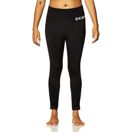 DKNY Women's High Waist Tummy Control Leggings - Workout & Lounge Compression Tights