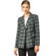 thumbnail image 1 of Chaqueta formal Allegra K para mujer San Patricio solapa con muesca Doble botonadura Azul verde XS, 1 of 6
