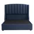 thumbnail image 1 of Box Base Cama Matrimonial + Cabecera Majestic Rogga Azul, 1 of 8