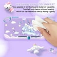 thumbnail image 3 of KOMI Protective Case Design for Switch Lite, TPU Cover Case Cute Rabbit Animal Pattern Shock-Absorption Design Hard Cover with 2 pcs Thumb Grips - Purple Rabbit, 3 of 8