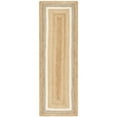 thumbnail image 6 of SAFAVIEH Natural Fiber Darrin Geometric Braided Jute Area Rug, Natural/Grey/Ivory, 5' x 8', 6 of 11