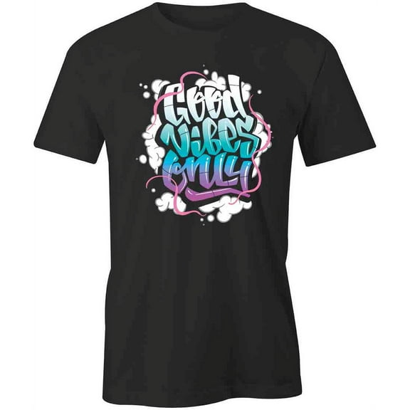 Good Vibes Only T-Shirt | Positive Vibes Black Tee Gift