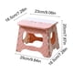 thumbnail image 3 of Taburete plegable portátil para interiores y exteriores, pequeño, para acampar, para adultos, para tren, silla de pesca compacta, de plástico, 3 of 6