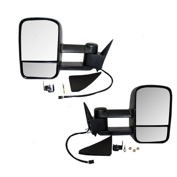 Driver and Passenger Performance Upgrade Set Telescopic Tow Power Mirrors Replacement for