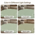 thumbnail image 7 of ODIKA 9'x12' Green Ornate Botanical Design Motif Washable Area Rug Elegant Striped with Intricate Border for Master Suite, California King, Under Bed, Non-Shedding, Easy Care, 7 of 7