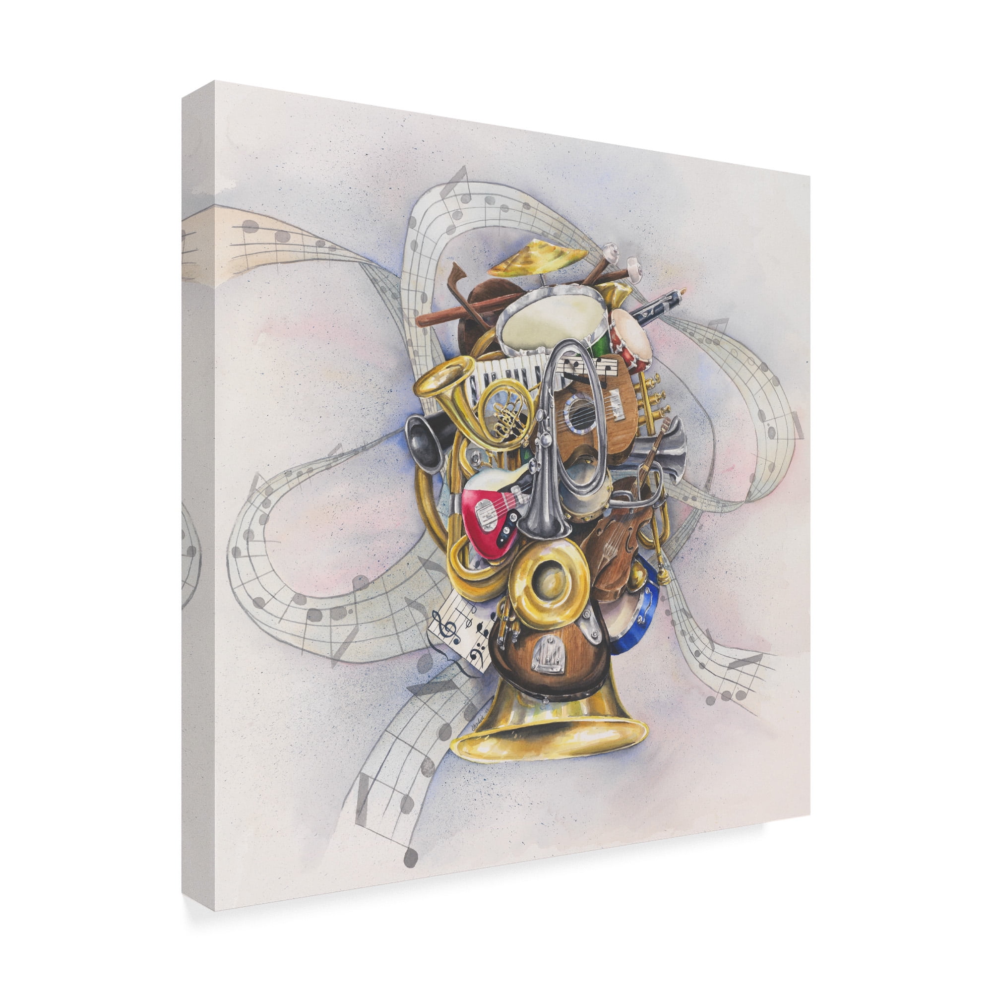 Trademark Fine Art 'Jazz Portrait' Canvas Art by Charlsie Kelly