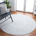 thumbnail image 2 of SAFAVIEH Cape Cod Audra Solid Polyester Area Rug, Grey, 7' x 7' Round, 2 of 7