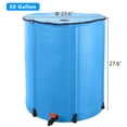 thumbnail image 4 of Zimtown 50 Gallon Portable Rain Barrel Farms Water Storage Saver for Patio Blue, 4 of 14