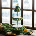 thumbnail image 3 of Mr. Christmas Nostalgic Tree Tiered Plate - Green, 3 of 5