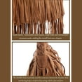 thumbnail image 6 of Women'S Retro Hippie Suede Tassel Messenger Bag Fashion Adjustable Western Hobo Crossbody Shoulder Handbags (brown,Medium), 6 of 7