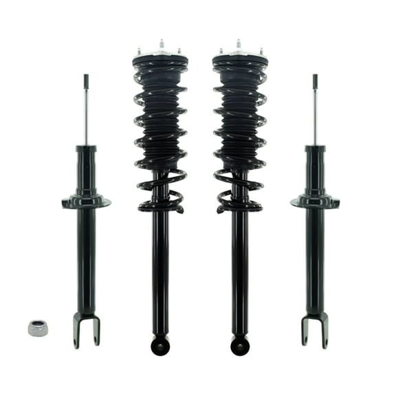 Set of 4 Front Strut-Rear Quick Complete Strut-Coil Spring For 2007-2017 Lexus LS460 RWD