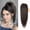 Brown, variant on Half-Tied Waterfall Straight Ponytail Hair Wig - Clip-In High Ponytail Extension for Effortless Style