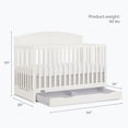 thumbnail image 4 of Dream On Me Storybrooke 5 in 1 Convertible Crib with Under Drawer, Cannoli Cream, 4 of 7