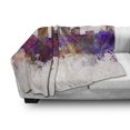 thumbnail image 3 of Minnesota Soft Flannel Fleece Blanket, Panoramic View St Paul City Architecture with Abstract Smudged Aquarelle Effect, Cozy Plush for Indoor and Outdoor Use, 50" x 70", Multicolor, by Ambesonne, 3 of 6