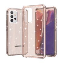 Compatible with Samsung Galaxy A53 5G Case, Clear Glitter Soft TPU Shockproof Protective Bumper Cover, Sparkle Bling Sparkly Cute Slim Women Girls Phone Case for Samsung A53 5G,Gold