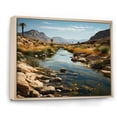 thumbnail image 2 of Designart "Oasis in the Desert III" Landscapes Floater Framed Canvas Wall Art, 2 of 7