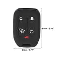 thumbnail image 4 of 2pcs Silicone for Smart Key Fob Case Cover for Chevrolet Silverado 1500 2019-2022 Key Protector Keyless with Keychain Black, 4 of 6