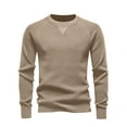 thumbnail image 1 of Ceisia Men Solid Color Long Sleeve Stand Up Collar Button Casual Gift Daily Outdoor Fashion Hoodie Top, 1 of 9