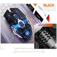 thumbnail image 3 of Ratón inalámbrico recargable A7, accesorio silencioso para ordenador, juegos para el hogar y la oficina, color negro mate agrietado con cielo estrellado, 3 of 4