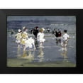 thumbnail image 2 of Potthast, Edward Henry 14x11 Black Modern Framed Museum Art Print Titled - Children on the Beach, 2 of 5