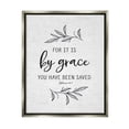 thumbnail image 3 of Stupell Industries By Grace Spiritual Verse Phrase Leaf Sprigs Graphic Art Luster Gray Floating Framed Canvas Print Wall Art, Design by Lettered and Lined, 3 of 5