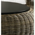 thumbnail image 5 of Padma's Plantation Paradise Wicker Wood Top Ottoman in Kubu Gray, 5 of 6