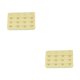 thumbnail image 1 of Sonducket Correa de extensión Extensores de sujetador Hebilla 4 Gancho Sujetador Transpirable Práctico Puntada apretada 3 Filas Ropa interior amarillo claro 2piezas, 1 of 6