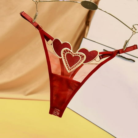 Rigardu Hot Sale!! Women s Lace Panties Hollow Mesh Low Waist Underwear 2025 Trendy Women Lace Briefs Hollow Out Crochet Panty G St*Ring Underwear Wine One Size