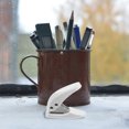 thumbnail image 1 of OULII Paper Punch Compact Hole Puncher Alloy White 1 Set For Users of Various Materials Travel, 1 of 8