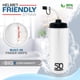 thumbnail image 3 of Botella de agua de 1 litro con pajita | Botella de agua de hockey con pajita larga | Botellas fáciles de apretar + agarre integrado para los dedos | Botella de agua deportiva sin BPA para fútbol, ​​la, 3 of 6
