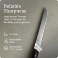 thumbnail image 2 of Kai PRO 6" Flexible Fillet Knife, Hand Sharpened Fillet Knife, German DIN1.4116 Stainless Steel Blade, Full-Tang POM Handle, NSF Certified, Meat & Fish Tool for Professional and Home Chefs, 2 of 6