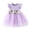 Purple, variant on Baby Toddler Girl Ruffled Tutu Dress 12-18 Months Kid Sleeveless Ribbed Tulle Dresses Knit Tops Birthday Princess Outfits Pink