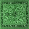 thumbnail image 1 of Ahgly Company Indoor Square Persian Emerald Green Traditional Area Rugs, 7' Square, 1 of 4
