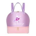 thumbnail image 4 of Kuntesetty Ballet Dance Backpack Comfortable Cute Storage Bag for Dancing Sports Travel Purple Pink, 4 of 9