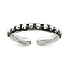 925 Sterling Silver Solid Oxidized toe ring 2.5mm Wide toe ring for Women - 1.5 Grams