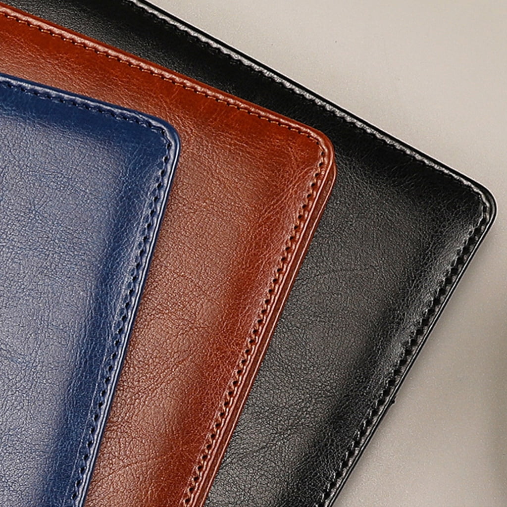 ROZYARD Leather Document Folder Clipboard Folder with Card Pocket Pen Slot