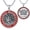 A01-St Michael(Red), variant on Saint Raphael Necklace 925 Sterling Silver St Raphael Pendant Blue Guardian Archangel Medal Jewelry Healing Patient Patron Amulet Medallion Gift for Men