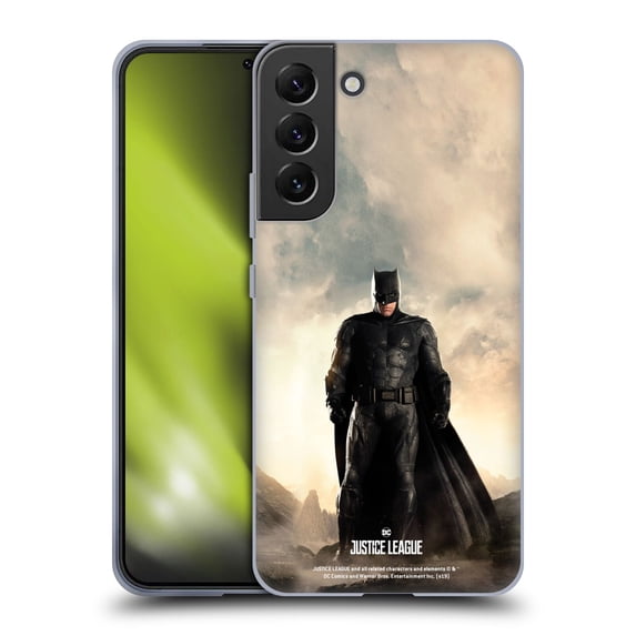 Head Case Designs Officially Licensed Justice League Movie Character Posters Batman Soft Gel Case Compatible with Samsung Galaxy S22+ 5G