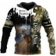 thumbnail image 3 of Sudadera con capucha para hombre con estampado 3D de animales de caza de ciervos y cazadores, jersey de manga larga de camuflaje a la moda para exteriores, 3 of 5