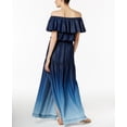 thumbnail image 2 of INC International Concepts Off-The-Shoulder Ruffled Maxi Dress (Blue Lily Dip Dye, L), 2 of 2