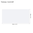 thumbnail image 2 of Uxcell 31.5x51.2" Table Protector, PVC Rectangular Waterproof Round Corner Design Placemat Desk Pad Mat, Clear, 2 of 5