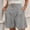 *Gray, variant on ClodeEU Women's Elastic Waist Knee Length Shorts,Straight Leg Casual Loose Short A-Blue,Womens Plus XXL