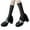 Black, variant on HNMKIU Japanese Gothic Knitted Leg Warmers Winter Knee High Socks Ankle Gaiters Fashion Footwear Black,One Size