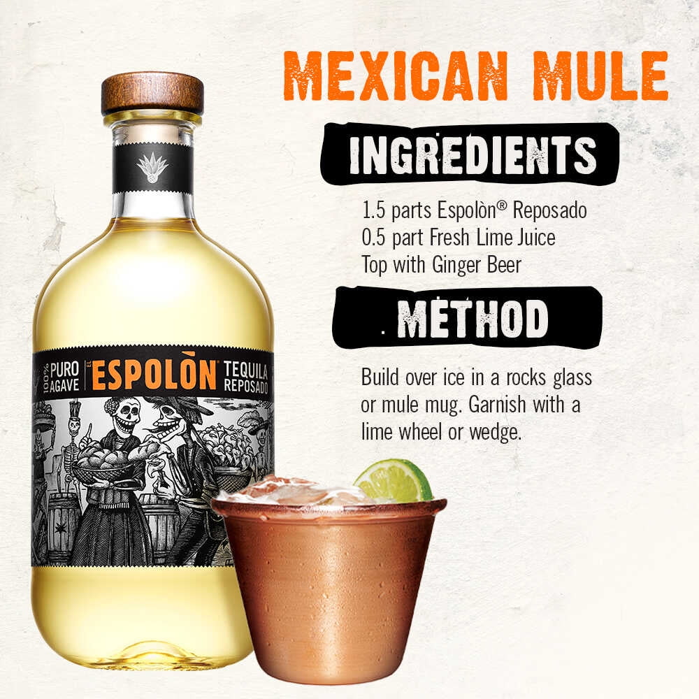 Espolon Reposado Tequila, 750 ml Bottle, 40% ABV