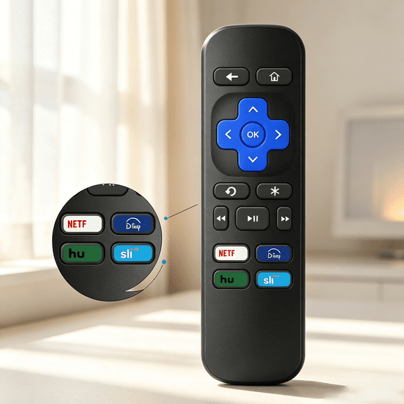 Replacement Remote Control for Roku Box, Compatible with Roku 1 2 3 4 Express Premiere, Not for Roku Stick or TV