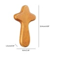 thumbnail image 5 of JNANEEI Natural Wooden Cross Hand Held Cross Holding Crosses Prayer Gift for Clutching Jewelry Making Findings Accessory, 5 of 12