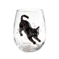 thumbnail image 4 of Cute Cat Pattern Clear Glass Tumbler 4.2" Everyday Drinking Cup Smooth Glassware for Hot & Cold Beverages, 4 of 6
