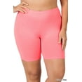 thumbnail image 5 of 2 Packs of Zenana Womens & Plus Soft Cotton Stretch Mid Thigh Length Fitness Sport Biker Shorts, 5 of 5