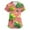 Pink, variant on OIOLOYJM St. Patrick's Day Scrubs Tops for Women 2026 Funny Stretchy Clover Print Scrubs V-Neck Short Sleeve Shirts Holiday Blouse with 2 Pockets Green L