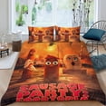 thumbnail image 2 of Sausage Party: Foodtopia Conjunto de sábanas temático, trío de piezas, cómodo y amigable con la piel, diseño único, regalo de decoración para el hogar para familiares, amigos y fans,173cm *218cm, 2 of 6